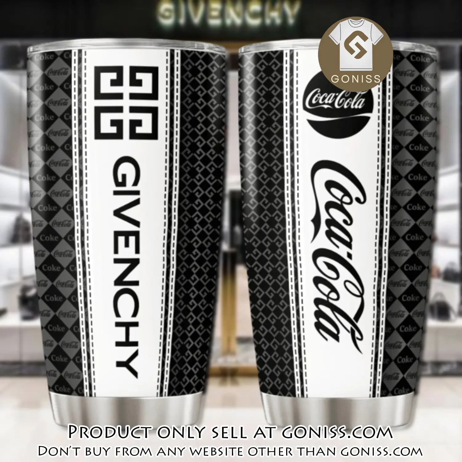 Givenchy coca cola stainless steel tumbler 20oz30oz gn0610273